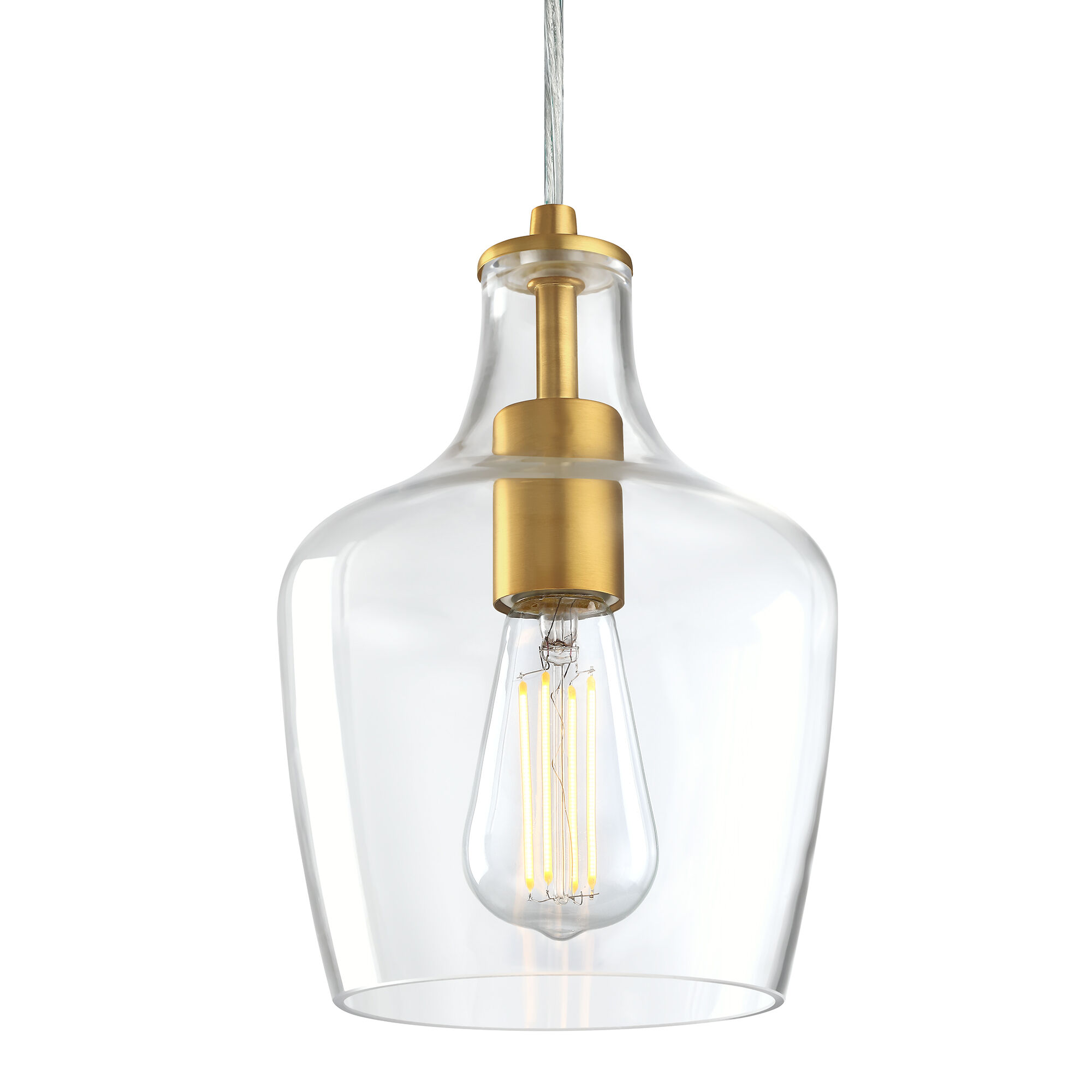 Milo 1 Light 7 inch Soft Gold Mini Pendant Ceiling Light