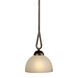 Signature 1 Light 7.75 inch Antique Bronze Mini Pendant Ceiling Light