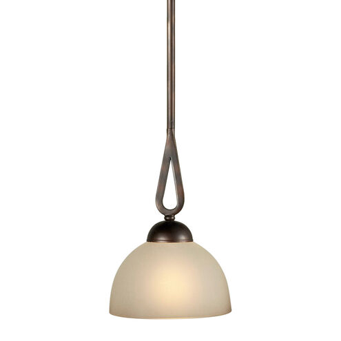 Signature 1 Light 7.75 inch Antique Bronze Mini Pendant Ceiling Light