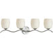 Maria 4 Light 33 inch Brushed Nickel Bath & Vanity Wall Light