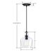 Milo 1 Light 7 inch Black Mini Pendant Ceiling Light