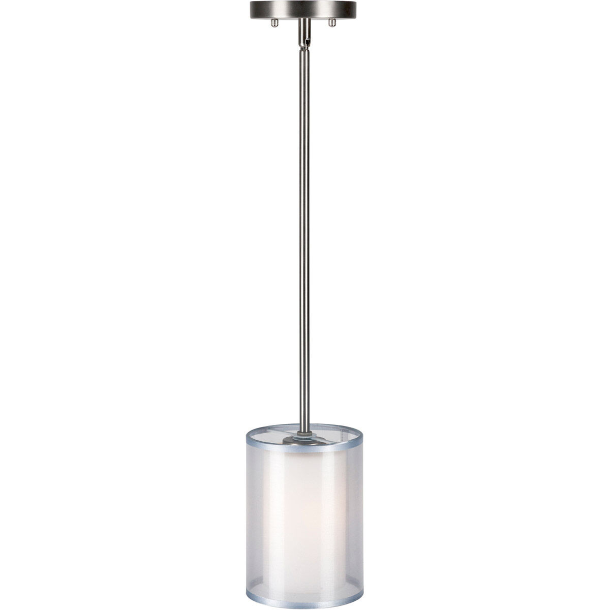 Shaw 1 Light 6 inch Brushed Nickel Mini Pendant Ceiling Light