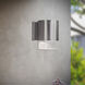 Signature 1 Light 8 inch Brushed Nickel Outdoor Wall Light