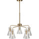 Beaker 5 Light 24.00 inch Chandelier