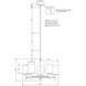Flo 5 Light 25 inch Chrome Chandelier Ceiling Light, Adapts to Sloped Ceiling