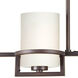 Halo 4 Light 40 inch Antique Bronze Island Pendant Ceiling Light