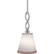 Domo 1 Light 8 inch Chrome Mini Pendant Ceiling Light