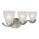 Signature 3 Light 25 inch Brushed Nickel Vanity Light Wall Light