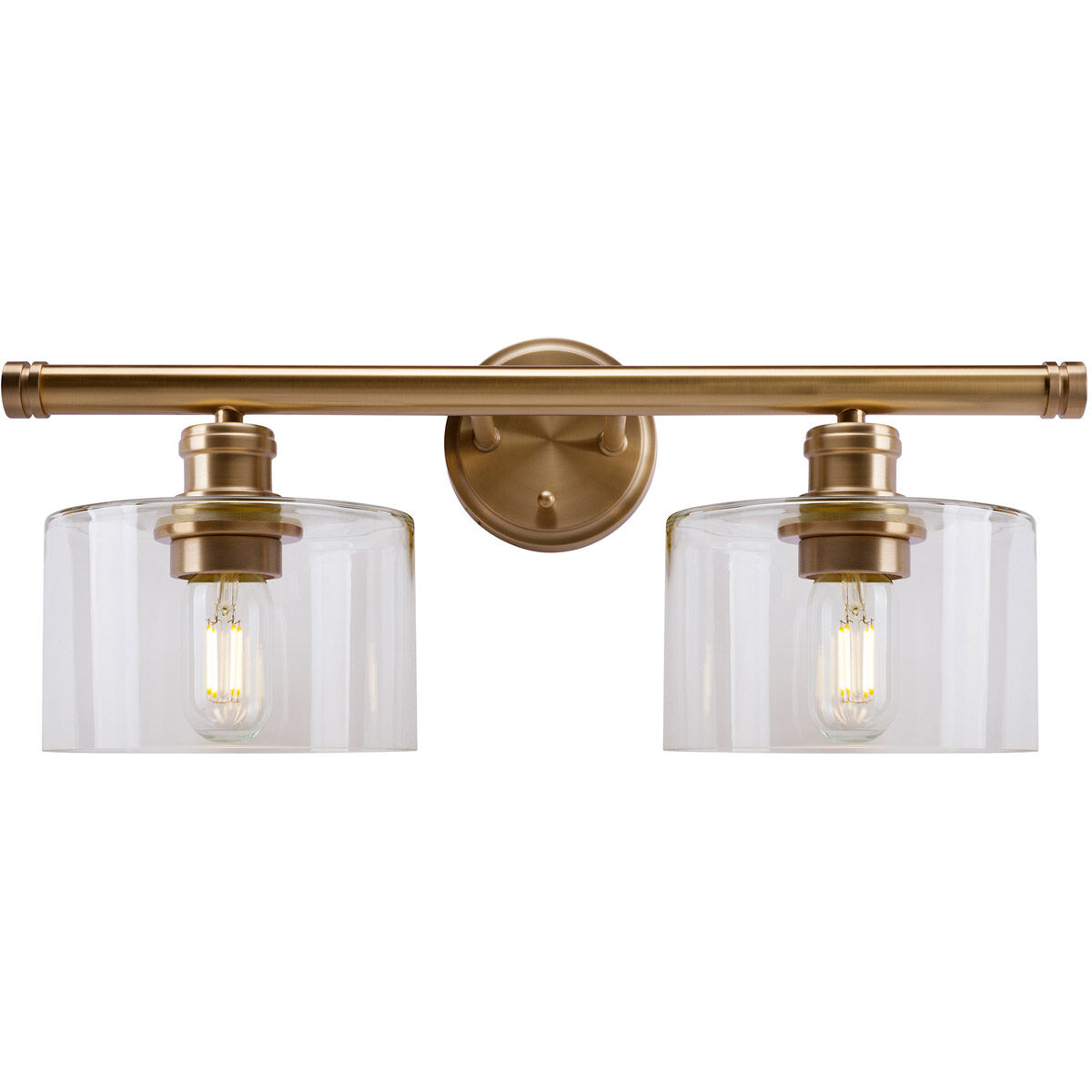 Zane 2 Light 21 inch Soft Gold Vanity Light Wall Light
