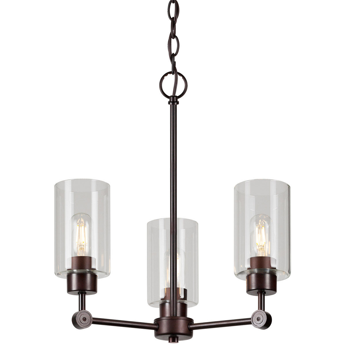 Jayden 3 Light 18 inch Antique Bronze Chandelier Ceiling Light