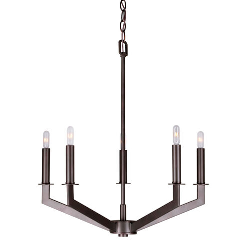 Signature 5 Light 21.25 inch Antique Bronze Chandelier Ceiling Light