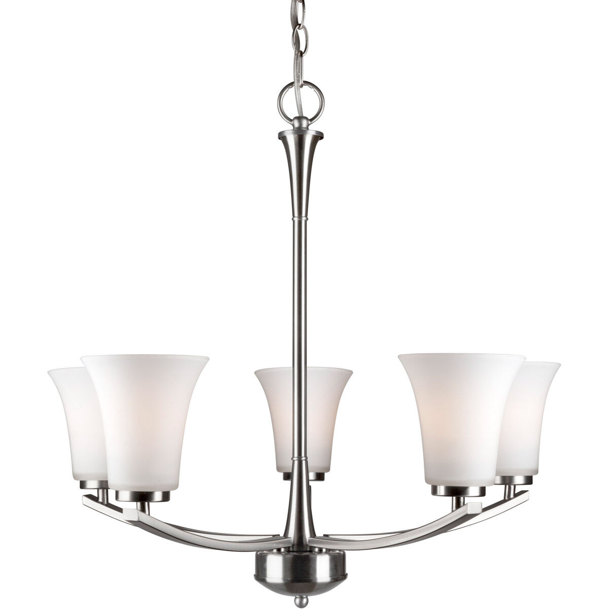 Aubrey 5 Light 23.75 inch Brushed Nickel Chandelier Ceiling Light