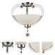 Rea 3 Light 15.25 inch Chrome Semi Flush Mount Ceiling Light