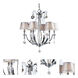 Rea 6 Light 28 inch Chrome Chandelier Ceiling Light