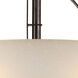 Signature 3 Light 17 inch Antique Bronze Bowl Pendant Ceiling Light