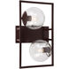 Charm 2 Light 10 inch Antique Bronze Sconce Wall Light