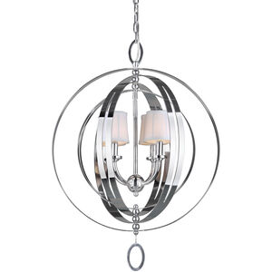 Oscar 4 Light 21.5 inch Chrome Pendant Chandelier Ceiling Light