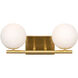 Farrell 2 Light 18 inch Soft Gold Vanity Light Wall Light