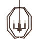 Aubrey 4 Light 18 inch Antique Bronze Foyer Pendant Ceiling Light