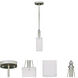 Signature 1 Light 5 inch Brushed Nickel Mini Pendant Ceiling Light