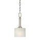 Signature 1 Light 5.5 inch Brushed Nickel Mini Pendant Ceiling Light