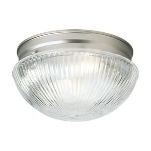 Signature 1 Light 8 inch Brushed Nickel Flush Mount Ceiling Light