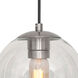 Milo 1 Light 8 inch Brushed Nickel Mini Pendant Ceiling Light