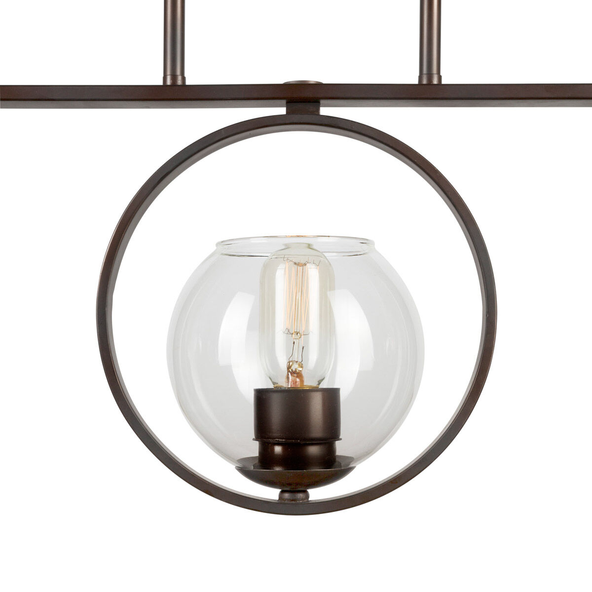 Signature 3 Light 45 inch Antique Bronze Island Pendant Ceiling Light