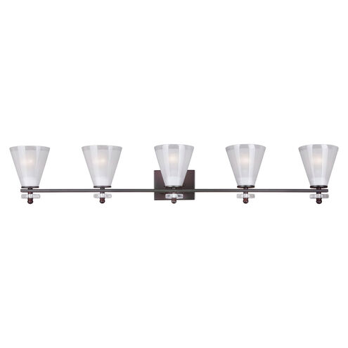 Signature 5 Light 46 inch Antique Bronze Vanity Light Wall Light