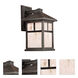 Signature 1 Light 14 inch Painted Rust Outdoor Wall Light