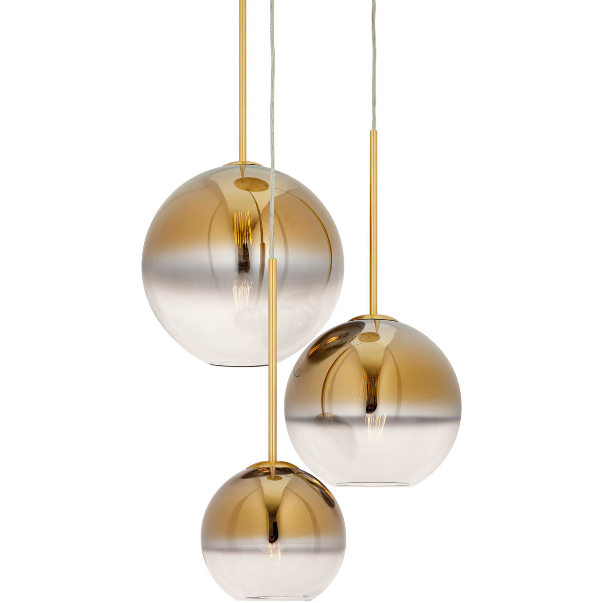 Callisto 3 Light 17 inch Soft Gold Pendant Ceiling Light