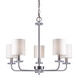 Signature 5 Light 27 inch Brushed Nickel Chandelier Ceiling Light