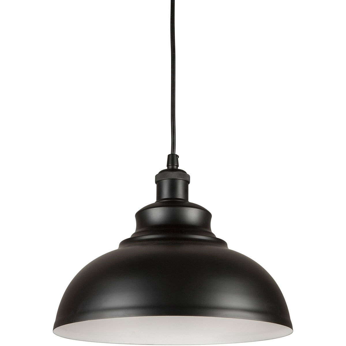 Walton 1 Light 12 inch Black Cord-Hung Metal Shade Mini Pendant Ceiling Light