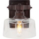 Acopa 1 Light 7 inch Antique Bronze Sconce Wall Light