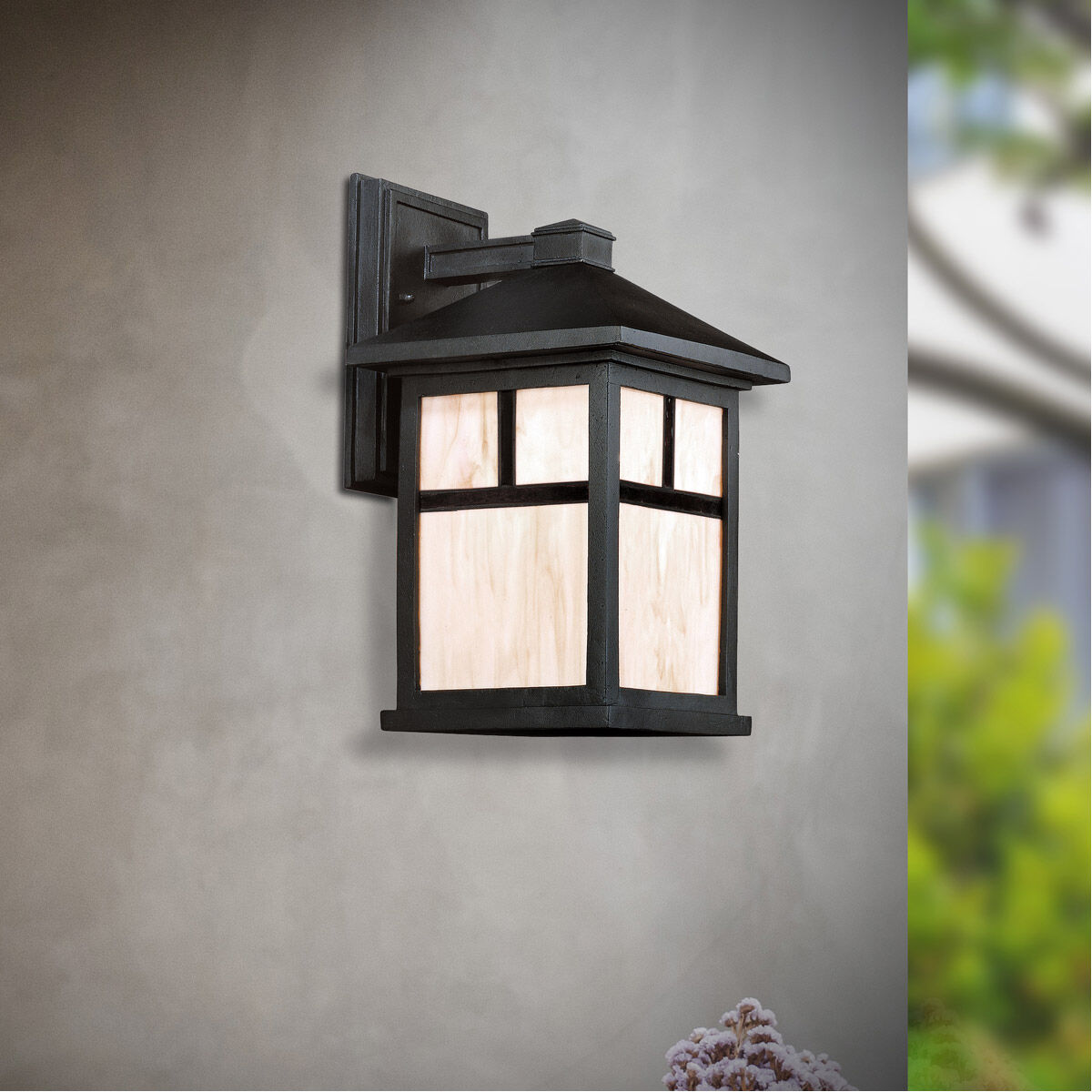Signature 1 Light 14 inch Black Outdoor Wall Light