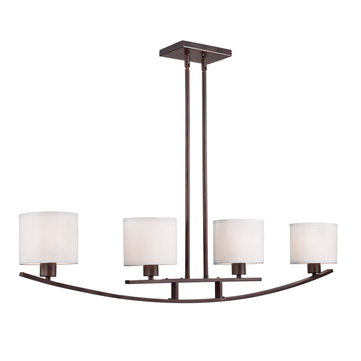 Signature 4 Light 59 inch Antique Bronze Island Pendant Ceiling Light