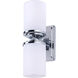Duo 2 Light 5 inch Chrome Wall Sconce Wall Light