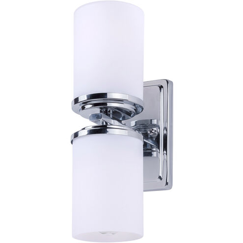 Duo 2 Light 5 inch Chrome Wall Sconce Wall Light