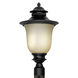 Signature 1 Light 21 inch Black Outdoor Post Lantern