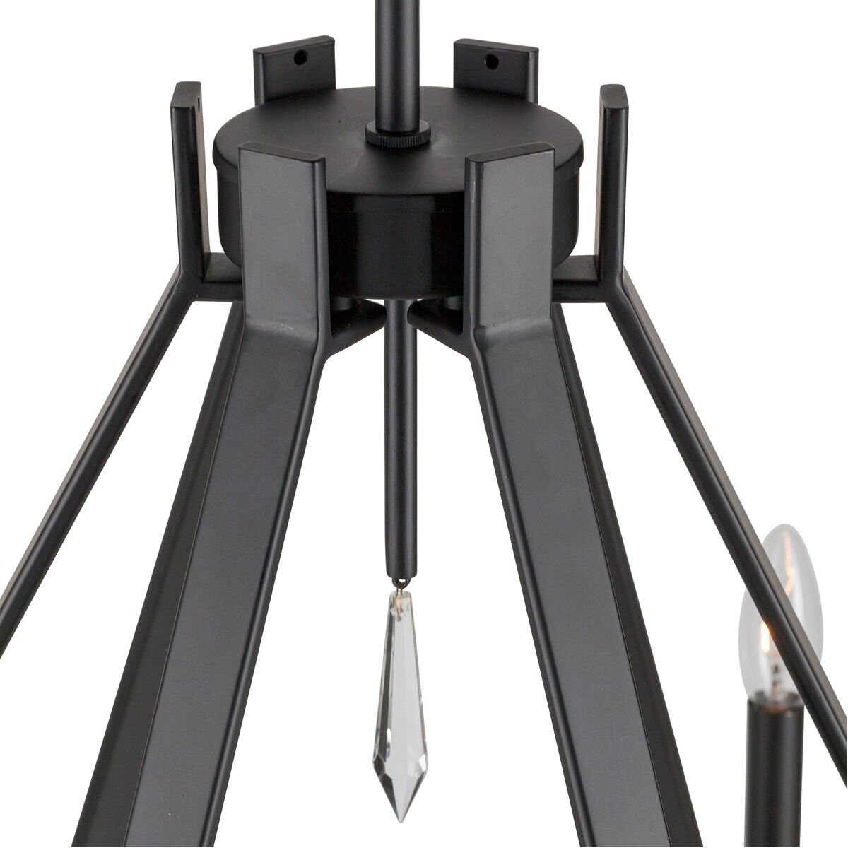 Robin 6 Light 26 inch Black Chandelier Ceiling Light