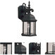 Signature 1 Light 16 inch Black Outdoor Wall Light