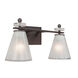 Signature 2 Light 18.25 inch Antique Bronze Vanity Light Wall Light