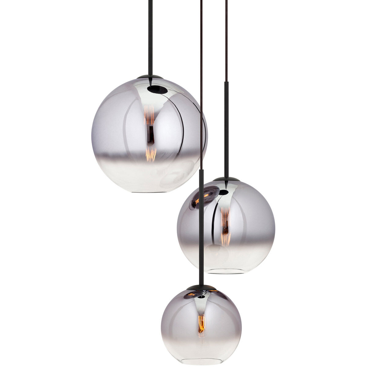 Callisto 3 Light 17.25 inch Black Pendant Ceiling Light