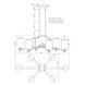 Signature 6 Light 21.5 inch Antique Bronze Chandelier Ceiling Light