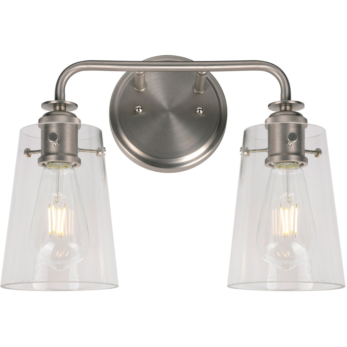 Ronna 2 Light 15 inch Brushed Nickel Bath & Vanity Wall Light