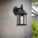 Signature 1 Light 12 inch Black Outdoor Wall Light