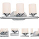 Ames 3 Light 17.5 inch Chrome Bath Bar Wall Light