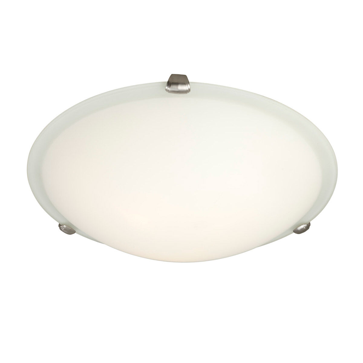 Signature 3 Light 16 inch Brushed Nickel Flush Mount Ceiling Light