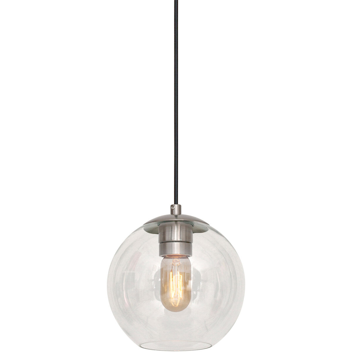 Milo 1 Light 8 inch Brushed Nickel Mini Pendant Ceiling Light