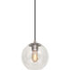 Milo 1 Light 8 inch Brushed Nickel Mini Pendant Ceiling Light